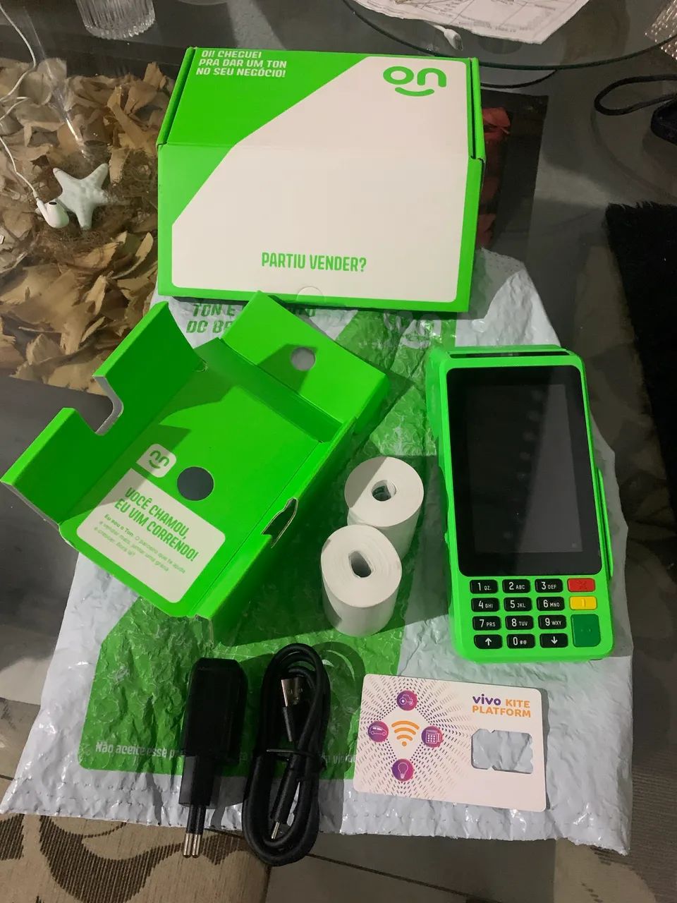 Máquina de cartão nova e completa 