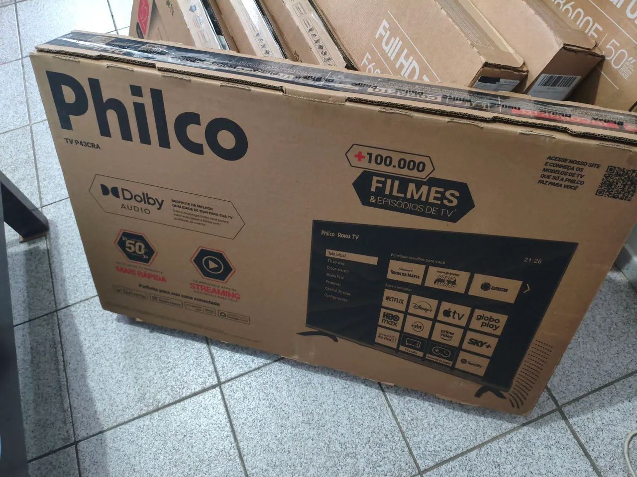 SMART TV PHILO 43" LACRADA COM NOTA E GARANTIA DE FÁBRICA  - Foto 3