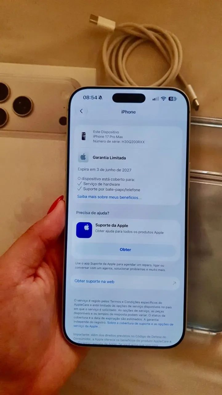 iphone 17 pro max novo na garantia  - Foto 5