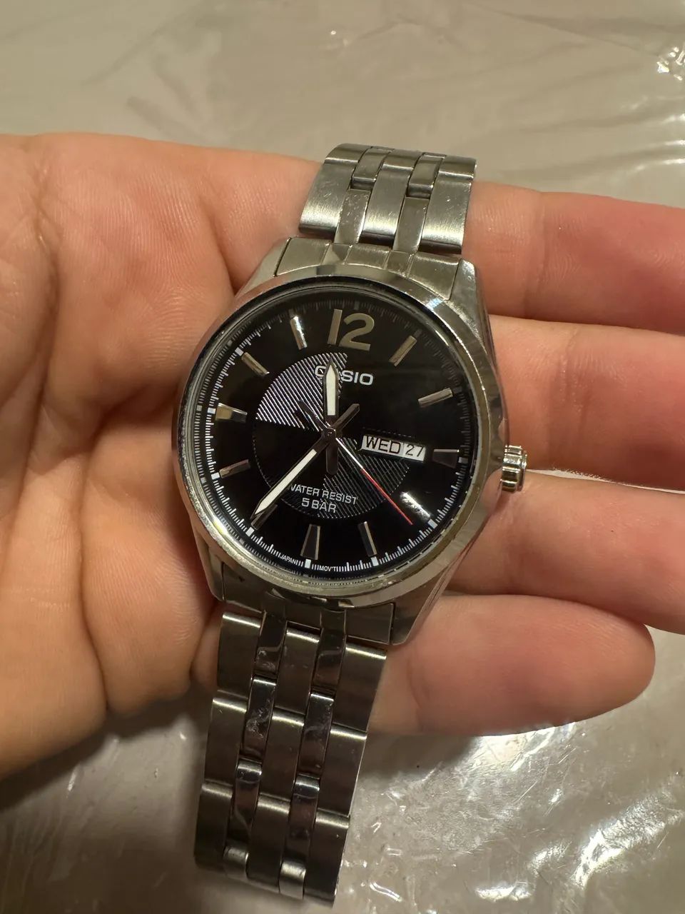 Relógio original Casio Dress Prata 