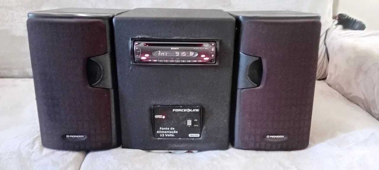 Force line modulo,com CD pley sony+2 caixas pioneer - Foto 4