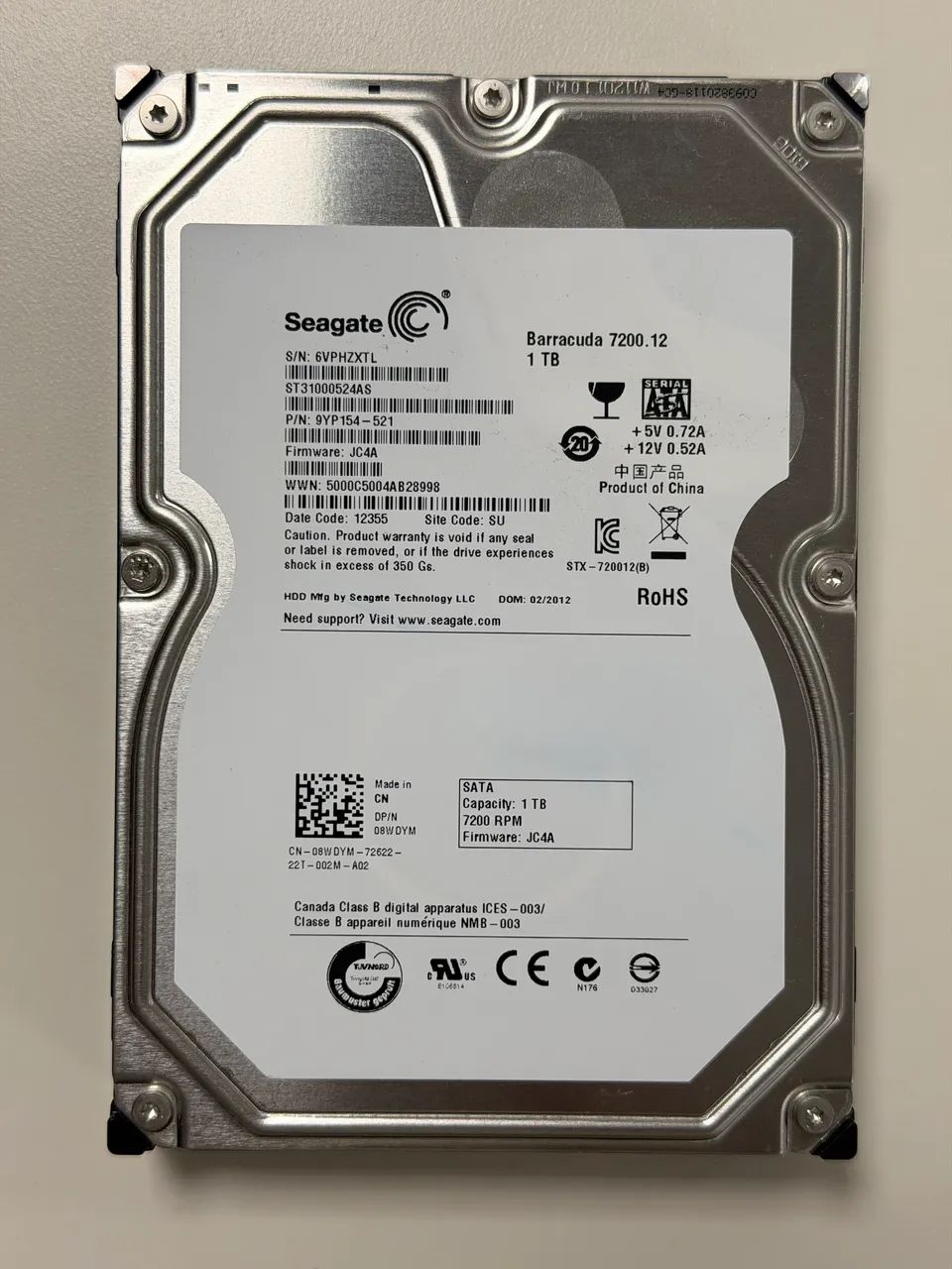 1TB Seagate Barracuda 7200.13 