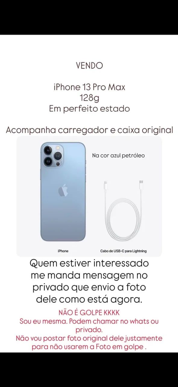 IPHONE 13 PRO MAX 128gb perfeito estado 