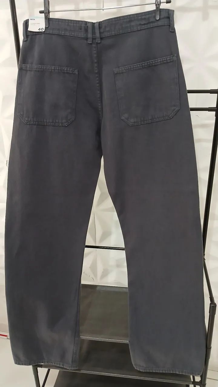 Calça jeans masculina reta - Foto 3
