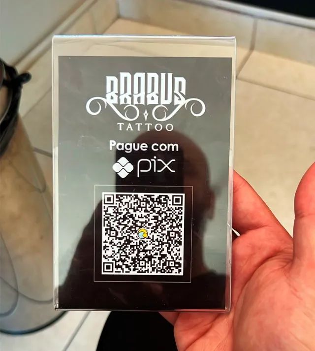 Display Placa de PIX em Acrílico Personalizada - Gráfica Rápida - Foto 4