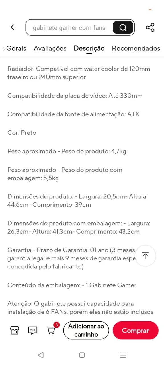 Gabinete Gamer K-mex multiverso cg-02tt  - Foto 3