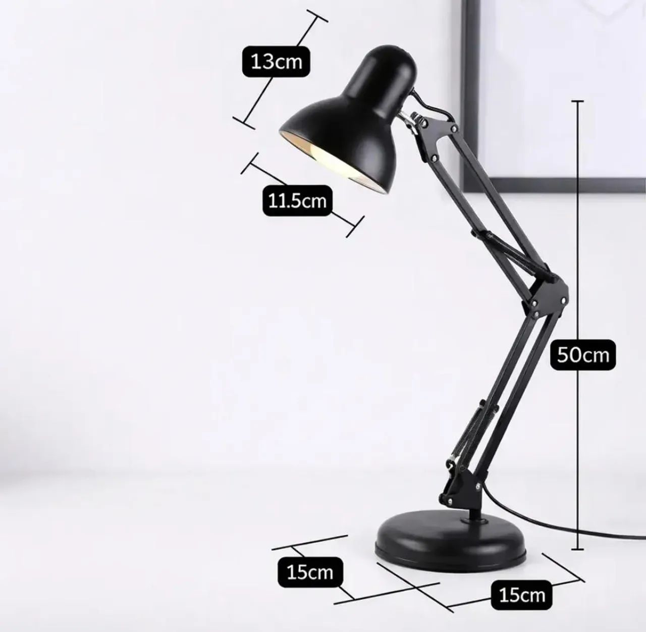 Luminaria de mesa articulada abajur flexivel - Foto 3