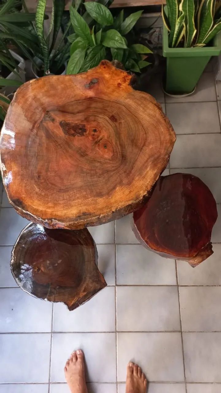Mesa Madeira Rustica e Resinada - PROMOÇÃO ÚLTIMAS PEÇAS  - Foto 3
