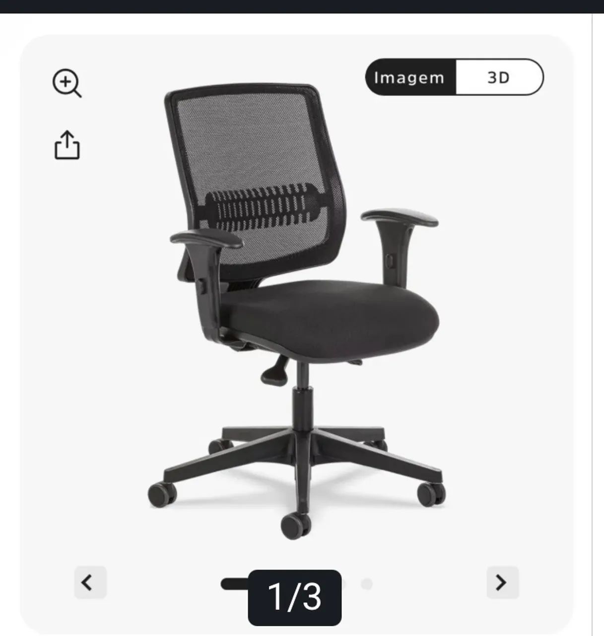 Cadeira Flexform Uni All Black - Impecável - Foto 3