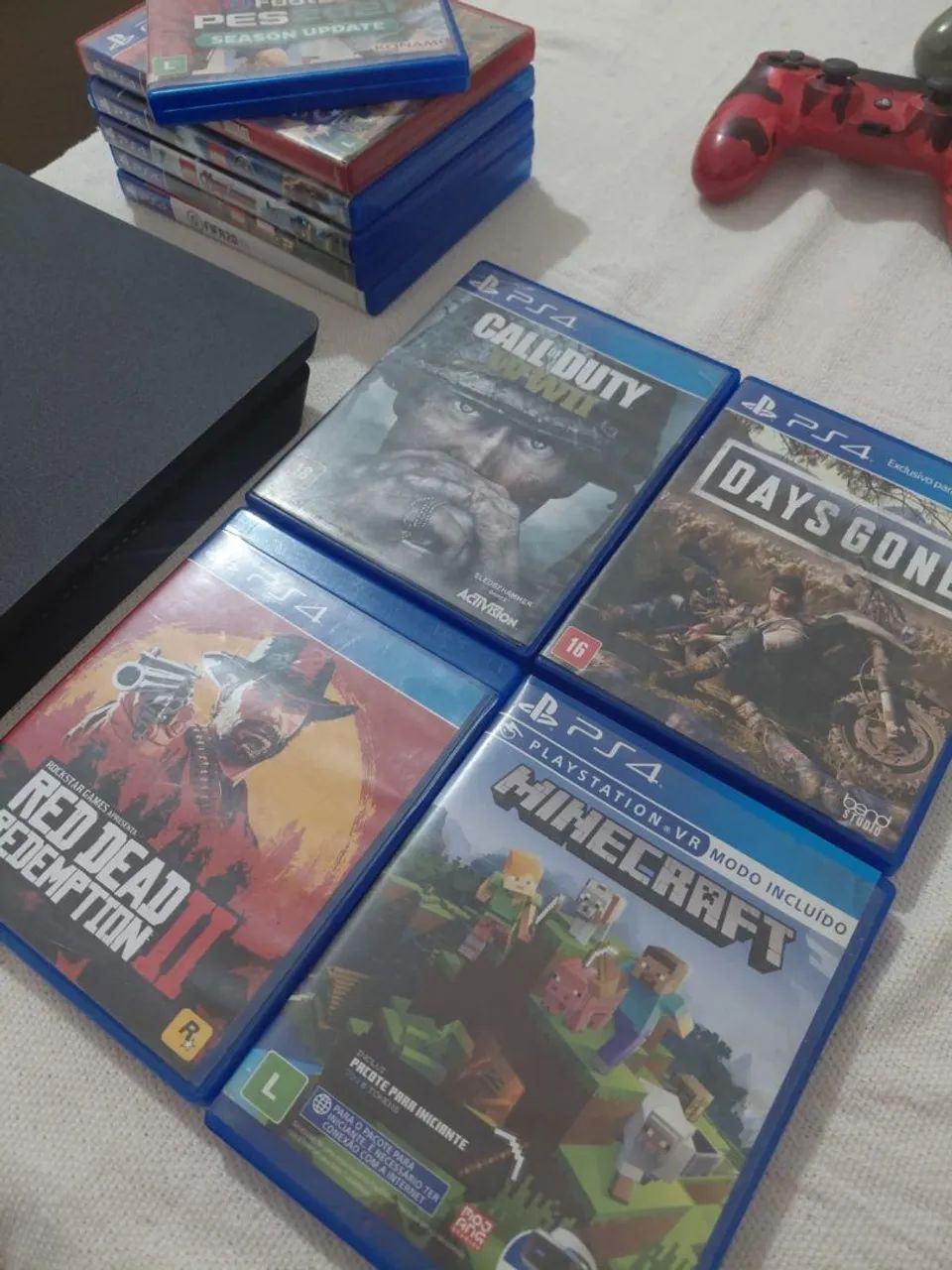 Ps4 1Tb com jogos e 2 manetes - Foto 5