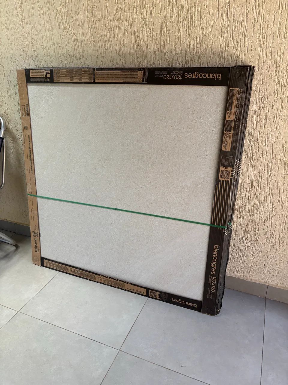 Porcelanato 120x120cm Retificado Oregon Beige Satin Tipo A Biancogres  - Foto 3