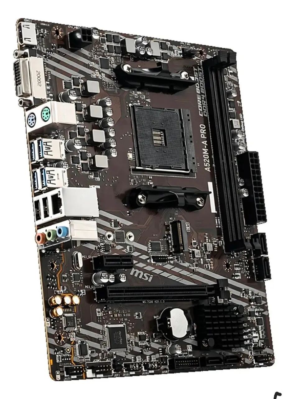 PLACA MÃE A520M A-PRO M-ATX NOVA LACRADA  - Foto 3
