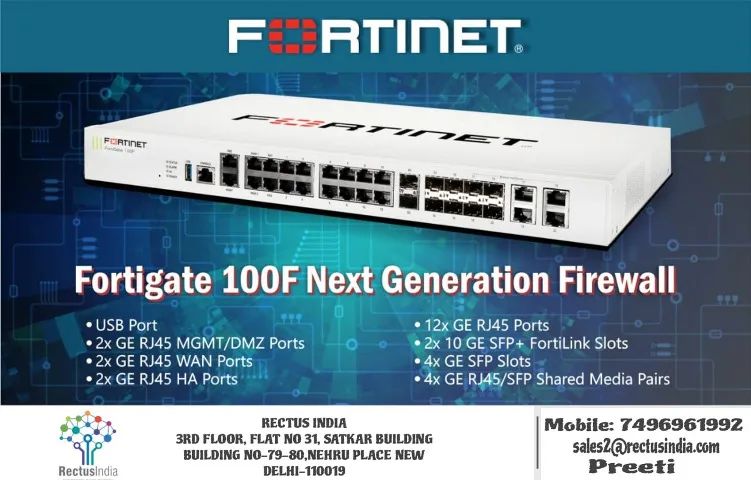 FORTINET FORTIGATE 100F Novo - Foto 3