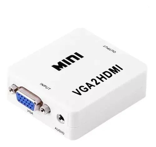 Adaptador Conversor Vga Para Hdmi Áudio Tv Video - Loja Coimbra Computadores Entregamos - Foto 2