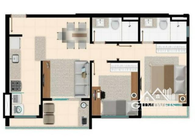 Apartamento Residencial no Parque Amazônia com 2 quartos sendo 1 suíte! - Foto 7
