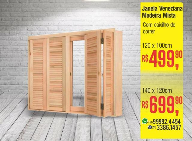Janela Madeira Mista - Guilhotina - Super Oferta! - Foto 2