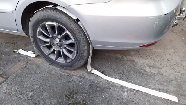 R$ 58 Cinta de fixação tipo cegonha, p/ serviços profissionais de amarração de automóveis - Foto 2