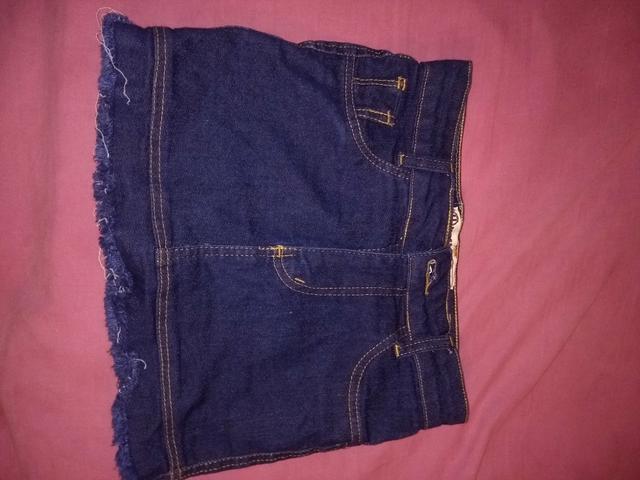 Saia jeans para criança!