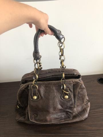 Bolsa animale de couro marrom - Foto 2