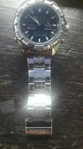 Relogio citizen wr 100 cronograph mascara nega - Foto 2