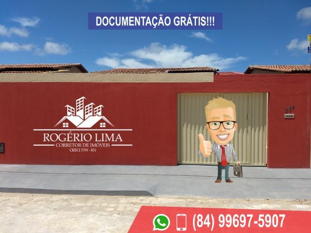 As Melhores Casas em Extremoz, 2 quartos (1 suíte e Closet) Doc. Grátis + Brinde Especial