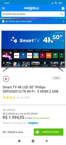 Tv 50 smart philips 4k - Foto 3