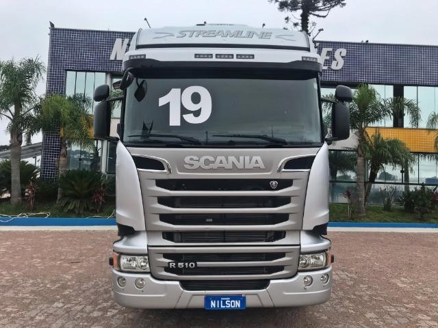 Scania R 510 6x4, 18/19, Higline Streamline, Freio Retarder - Top de Linha - Foto 2