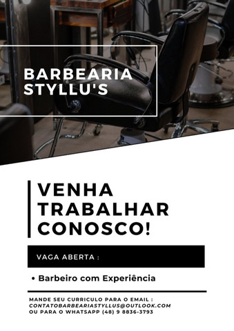 Estamos contratando Barbeiro