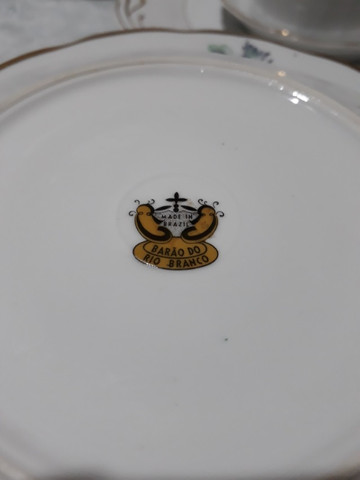 Jogo de café, chá e bolo Porcelana Barão do Rio Branco - Foto 6