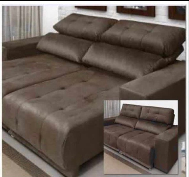 Sofa Retratil Reclinável New York 2,00 mts - Foto 2