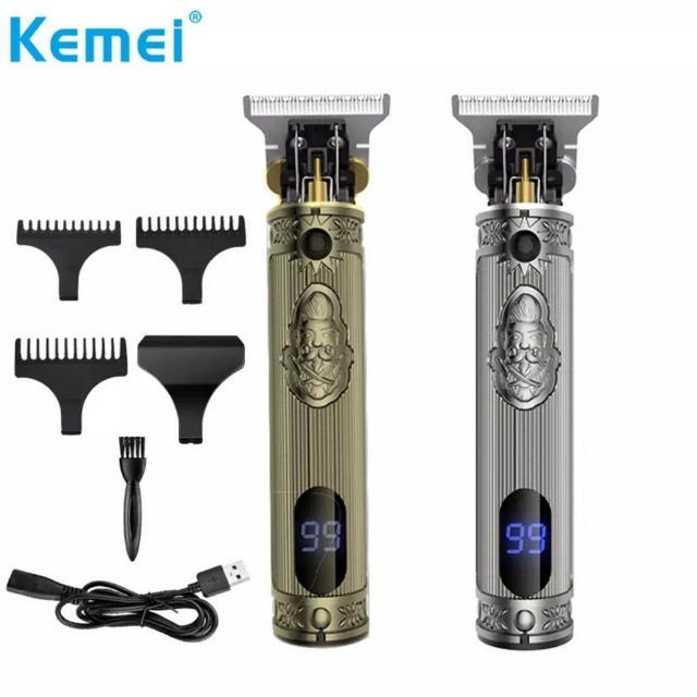 Máquina De Cortar Cabelo Kemei Km-700H Lcd Digital Display - Foto 2