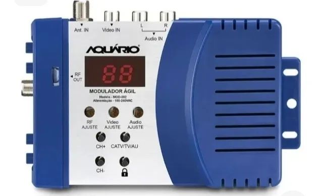 Modulador Ágil De Tv (áudio E Vídeo) Aquário Mod-002