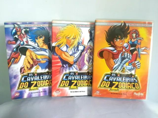 Dvd Os Cavaleiros do Zodíaco Box 2 Cavaleiros de Prata - 3 dvds Originais