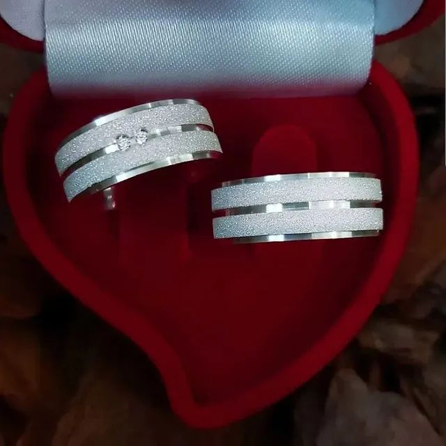 PAR DE ALIANÇAS NAMORO  - Foto 5