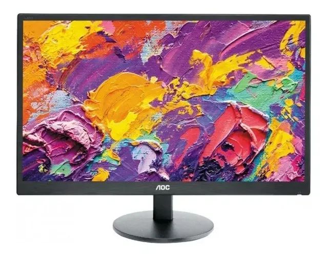 Monitor AOC M2470SWH Led 23.6" Preto 100V 240V zero  - Foto 3