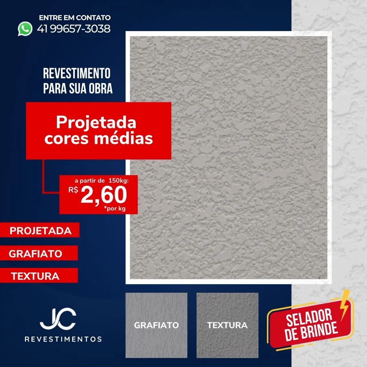 Projetada- Grafiato - Textura  - Foto 2