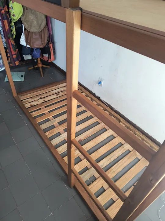 Cama beliche infantil Madeira Guajará. Muito nova. Medida padrão de solteiro. - Foto 6
