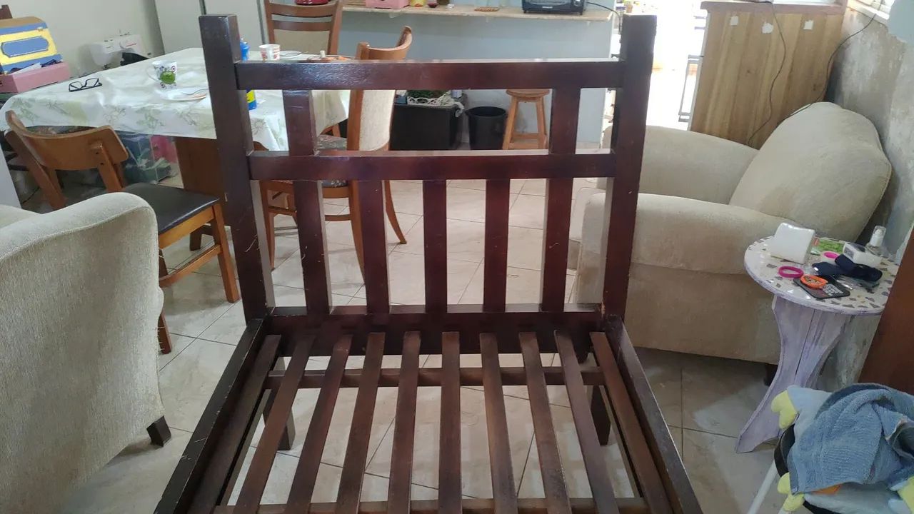 Cama solteiro madeira maciça  - Foto 2