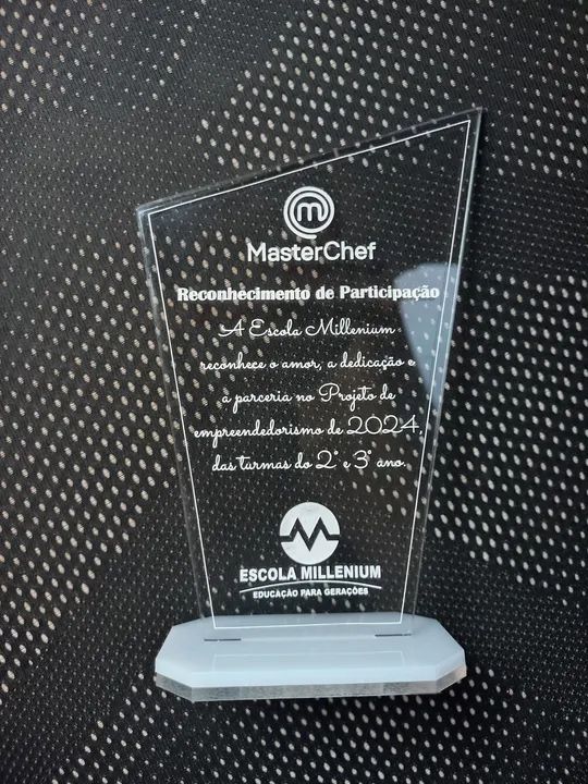 Troféus em Acrílico Cristal - Foto 2
