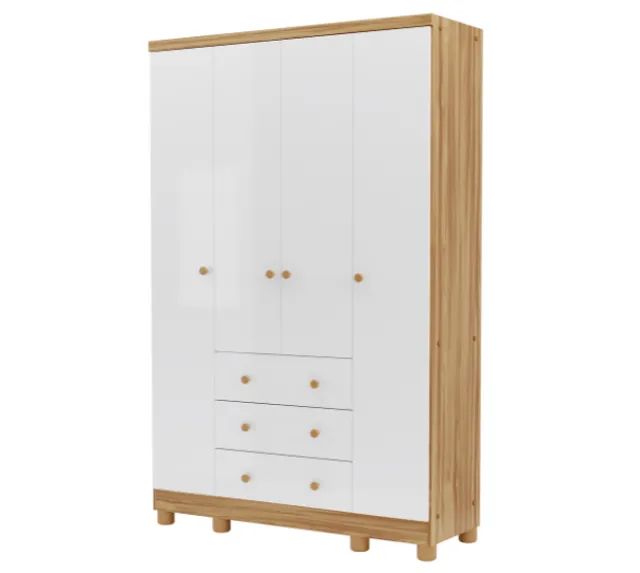 Roupeiro Infantil 4 Portas Junior Peroba, 100% MDF - ( Promoção ) - Foto 2