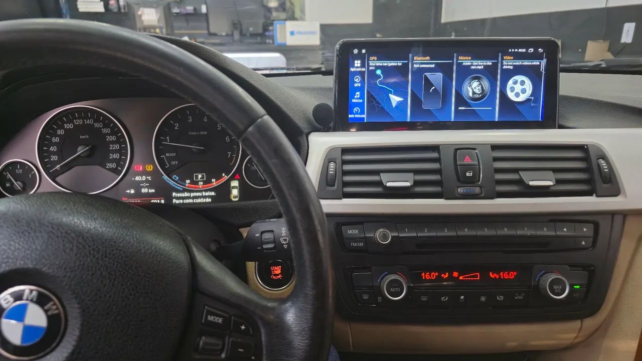 Central Multimídia Android 10.25 polegadas Carplay sem fio Bmw 320i 325 328 - Foto 2