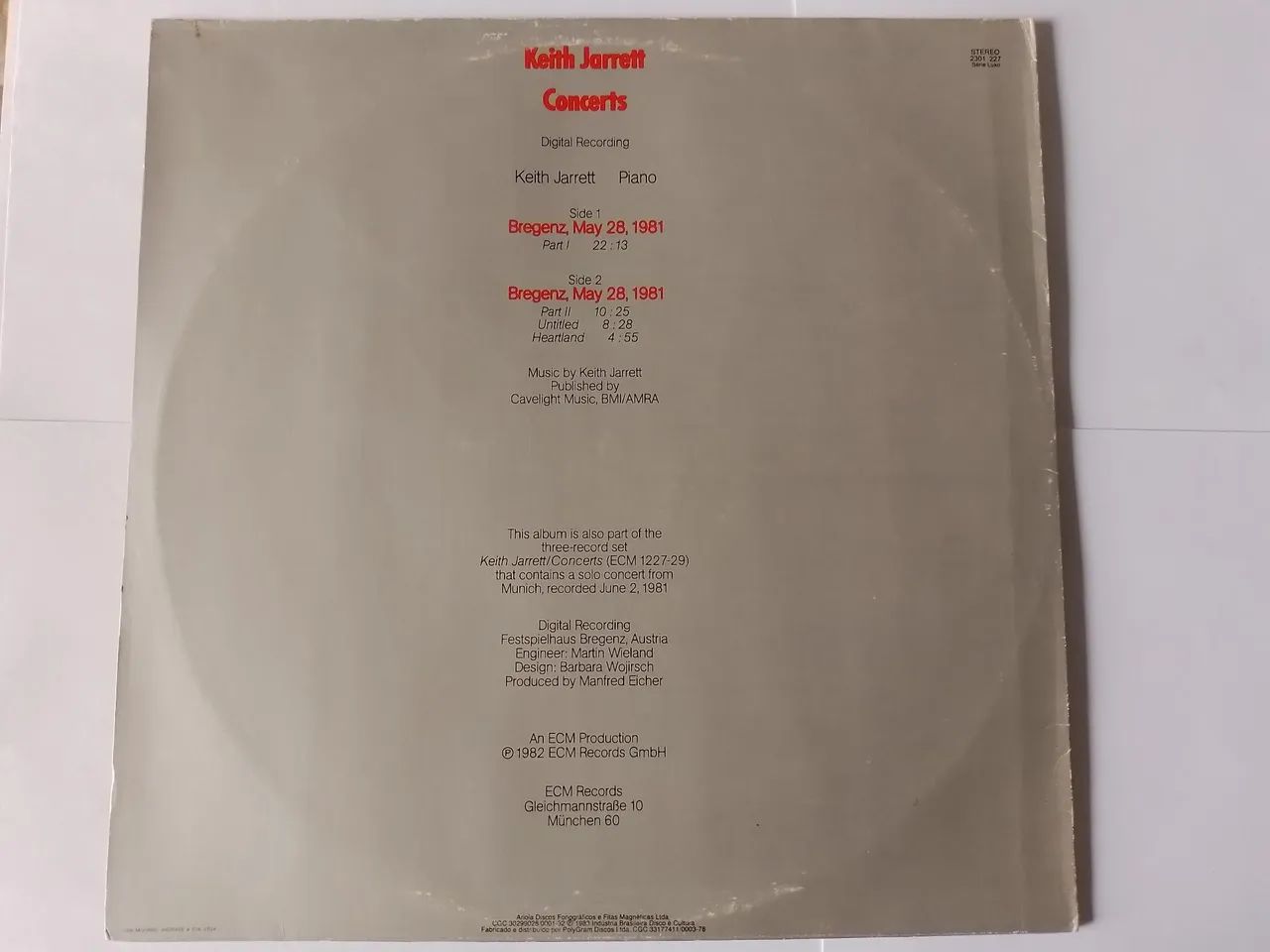 Keith Jarrett - Concerts - Vinil 1983 - Foto 2