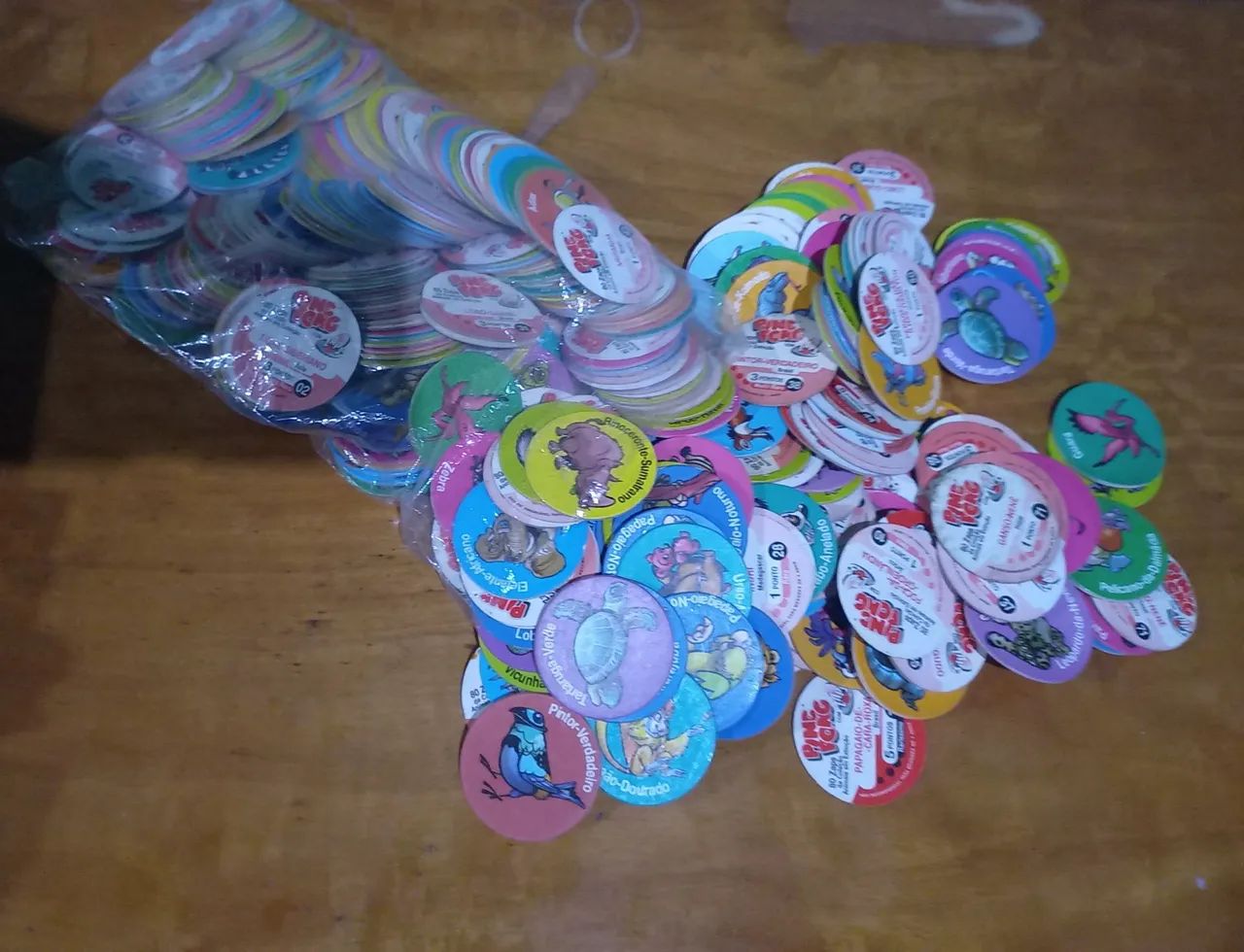 Tazos ping pong animais 