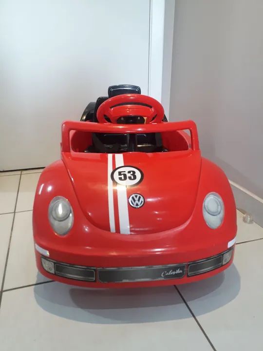 Fusca de Brinquedo para Empurrar - Vermelho - Foto 2
