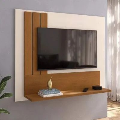 Painel C/ Detalhe Ripado Pérola rf32