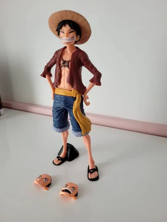 ActionFigure One Piece - Luffy 3 rostos. - Foto 5