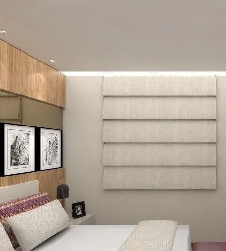 Cortina Persiana Romana 1,80 Larg x 2,00 Alt Blackoute Veda Luz Branca