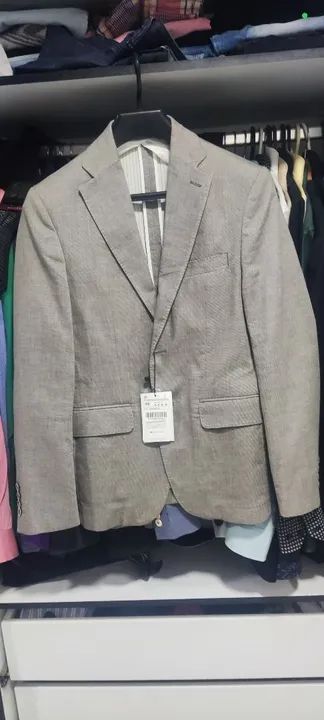 Blazer Zara Masculino Cinza NOVO  - Foto 2