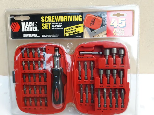 Conjunto de chaves de fenda Master system Black Decker novo