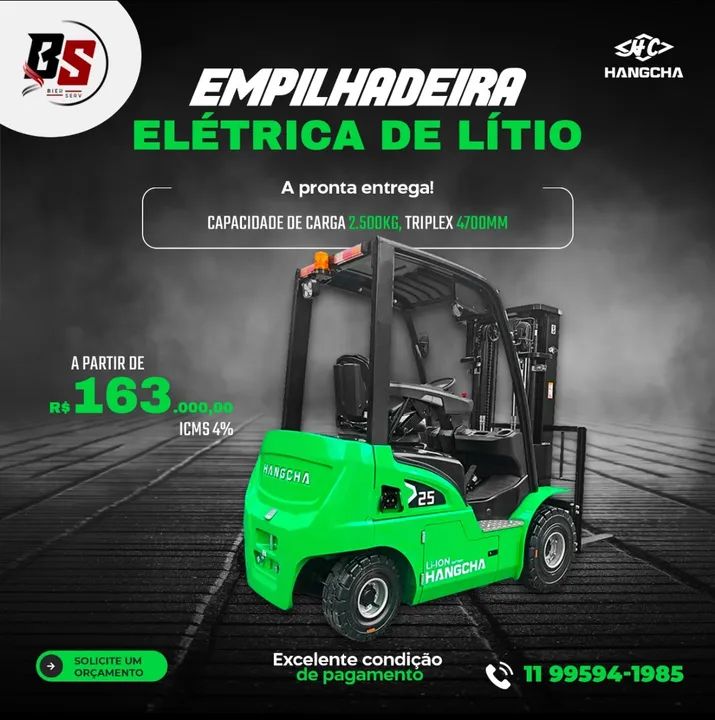 Empilhadeiras Novas GLP, Diesel e Elétricas em Promoção - Foto 4
